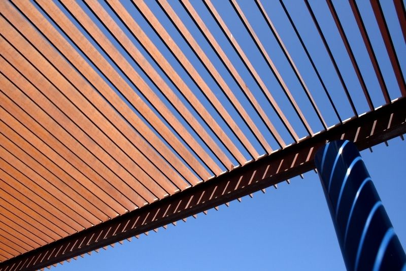 Sturdy open-roof pergola