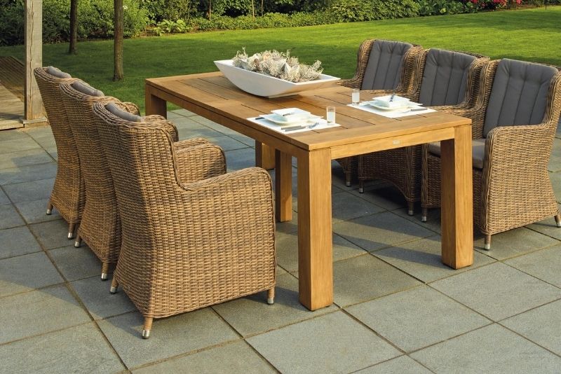An open patio with a sitting area in home